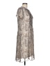 JBS 100% Polyester Paisley Gray Casual Dress Size 12 - photo 4