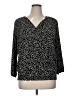 Talbots Black 3/4 Sleeve Blouse Size XL - photo 1