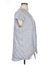 Max Studio Stripes Gray Short Sleeve Top Size 0X (estimated) - photo 4
