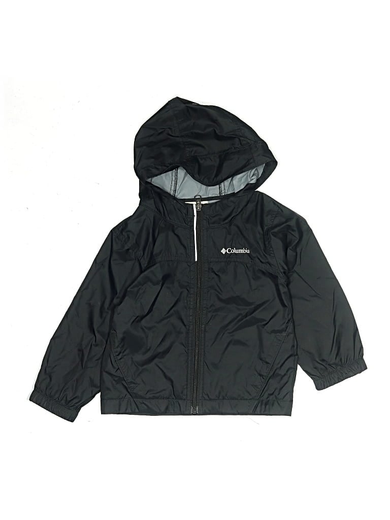 Pre-owned Columbia Kids' Windbreaker Jacket In Black