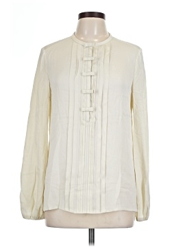 Diane von Furstenberg Long Sleeve Silk Top (view 1)