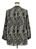 Calessa Chevron-herringbone Black 3/4 Sleeve Blouse Size 2X - photo 2