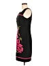Connected Apparel Graphic Black Cocktail Dress Size 6 - photo 5