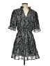 Elan 100% Polyester Paisley Gray Cocktail Dress Size S - photo 1