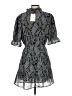 Elan 100% Polyester Paisley Gray Cocktail Dress Size S - photo 2
