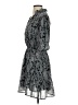 Elan 100% Polyester Paisley Gray Cocktail Dress Size S - photo 5