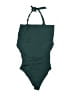 Shein Solid Green One Piece Swimsuit Size 6 - photo 2