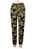 Glam 100% Polyester Camo Green Casual Pants Size L - photo 1
