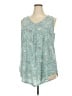 Amana Teal Sleeveless Blouse Size 3X - photo 2
