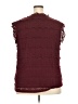 Cupio Burgundy Sleeveless Blouse Size 3X - photo 2