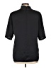Theory 100% Polyester Black Short Sleeve Blouse Size L - photo 2