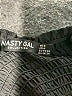 Nasty Gal Inc. 100% Polyester Black Short Sleeve Top Size 4 - photo 7