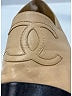 Chanel 100% Leather Tan Lambskin Cap Toe Espadrilles Size EU 38 - photo 5