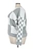 Unbranded 100% Acrylic Checkered-gingham Gray Pullover Sweater Size 3X - photo 5