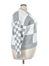 Unbranded 100% Acrylic Checkered-gingham Gray Pullover Sweater Size 3X - photo 4