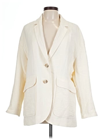 Madewell Cotton-Linen Relaxed Larsen Blazer (view 1)