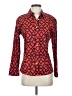 Tizzie Hearts Red Long Sleeve Blouse Size S - photo 1