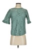 Monteau Teal Short Sleeve Blouse Size S - photo 1