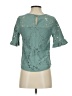 Monteau Teal Short Sleeve Blouse Size S - photo 2