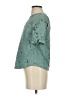 Monteau Teal Short Sleeve Blouse Size S - photo 5