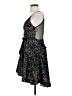 B. Smart 100% Polyester Stars Black Cocktail Dress Size 5 - photo 5