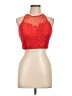 Assorted Brands 100% Polyester Red Sleeveless Blouse Size 10 - photo 1