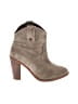 Joie Gray Tan Ankle Boots Size EU 35 1/2 - photo 1