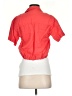 Athleta 100% Linen Red Short Sleeve Blouse Size XS - photo 2