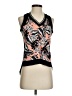 Design Lab Lord & Taylor 100% Polyester Orange Sleeveless Blouse Size S - photo 1