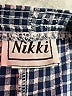 Nikki 100% Polyester Checkered-gingham Blue Casual Pants Size 18 - photo 4