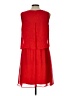 I.N. Studio 100% Polyester Solid Red Casual Dress Size 12 - photo 2