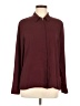 Express 100% Polyester Burgundy Long Sleeve Blouse Size M - photo 1