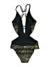 Abercrombie Print Gold One Piece Swimsuit Size 7 - photo 2