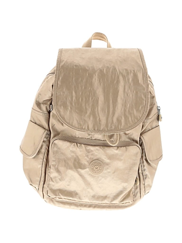 Pre-owned Kipling Backpack In Gold