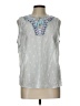Joules Silver Sleeveless Blouse Size 10 - photo 1