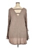 Indigo Thread Co. Tan Brown Long Sleeve Blouse Size 3X - photo 2