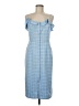 Le Lis Checkered-gingham Blue Casual Dress Size M - photo 1
