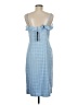 Le Lis Checkered-gingham Blue Casual Dress Size M - photo 2