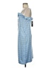 Le Lis Checkered-gingham Blue Casual Dress Size M - photo 5