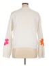 Unbranded 100% Polyester Floral White Pullover Sweater Size XL - photo 2
