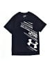 Under Armour 100% Polyester Black Blue Active T-Shirt Size S (youth) - photo 1