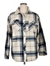 Thread & Supply 100% Polyester Plaid Blue Long Sleeve Blouse Size 1X - photo 1