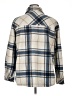 Thread & Supply 100% Polyester Plaid Blue Long Sleeve Blouse Size 1X - photo 2