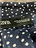 Zara Polka Dots Black 3/4 Sleeve Blouse Size XL - photo 7