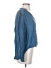 Free People Blue Long Sleeve Blouse Size XS - photo 4