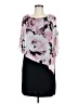 Connected Apparel 100% Polyester Floral Pink Cocktail Dress Size 6 (petite) - photo 1