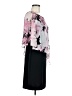 Connected Apparel 100% Polyester Floral Pink Cocktail Dress Size 6 (petite) - photo 4