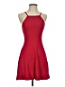 Forever 21 Solid Red Cocktail Dress Size S - photo 1