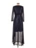 Unbranded 100% Polyester Silver Cocktail Dress Size M - photo 2
