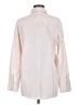 Unbranded Stripes Ivory Long Sleeve Button-Down Shirt Size M - photo 2